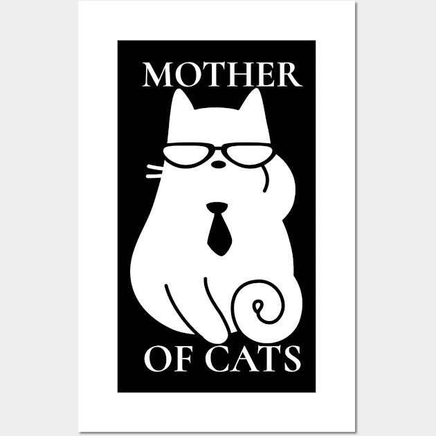 Cat Mom Wall Art by peaceupclothes